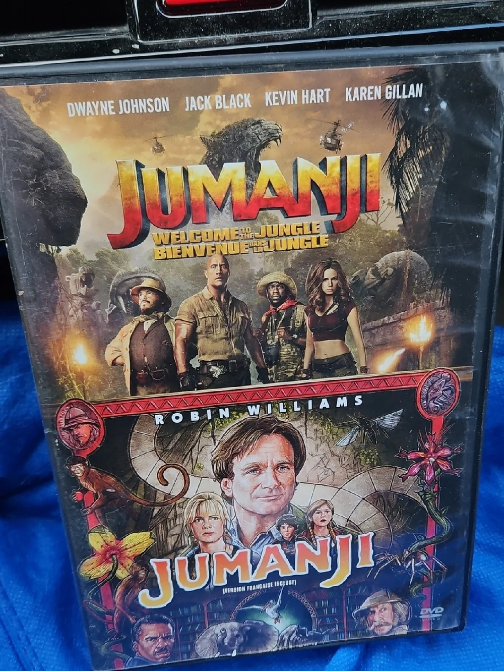 π3/$25π 2-disc DVD both Jumanji (1995) and Jumanji: Welcome to the Jungle - Picture 1 of 4